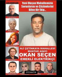 ALİ ÇETİNKAYA MAHALLESİ MUHTARLIK SEÇİMİ SONUÇLANDI