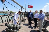 NUSRET MAYIN GEMİSİ BURHANİYE’DE DEMİR ATTI