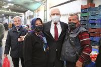 “DEVECİLER’DEN PAZAR ESNAFINA ZİYARET”