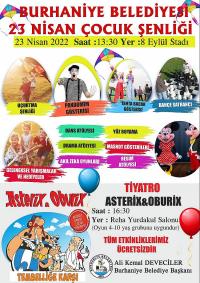 BURHANİYELİ ÇOCUKLAR 23 NİSAN’DA EĞLENCEYE DOYACAK