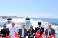 Avşa Adası'nda 30 Ağustos Tekneler ile Kortej Eşliğinde Kutlandı