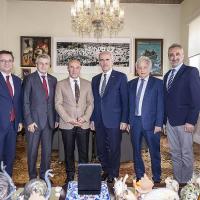 BAŞKAN SOYER RUMELİ KANAAT ÖNDERLERİNİ MAKAMINDA AĞIRLADI