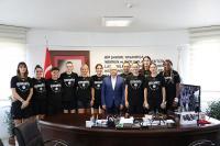 ASLAN YOL BURHANİYE BELEDİYESPOR’DAN, BAŞKANA ZİYARET