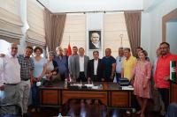 MİDİLLİ BELEDİYE BAŞKANI’NDAN AYVALIK’A ZİYARET