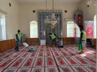 GÖMEÇ’TE RAMAZAN AYI ÖNCESİNDE CAMİLERDE TEMİZLİK SEFERBERLİĞİ
