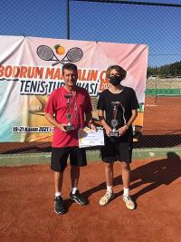 BODRUM MANDALIN CUP 2021 TENIS TURNUVASINA YAĞIZ BAYGIN DAMGASINI VURDU.