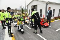 ÇOCUK TRAFIK EĞITIM PARKI'NDA EĞITIMLER BAŞLADI