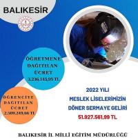 MESLEK LİSELİLER HEM ÇALIŞIYOR HEM OKUYOR HEM DE AİLELERİNE KATKI SUNUYOR