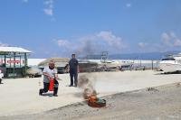 İSKELE MARİNA’DA YANGIN TATBİKATI!