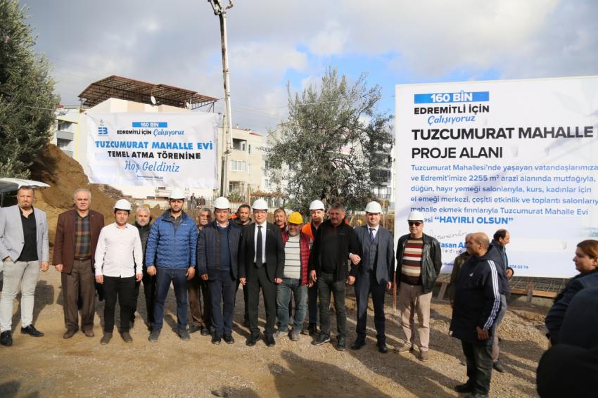 TUZCUMURAT MAHALLE EVİ TEMELİ ATILDI