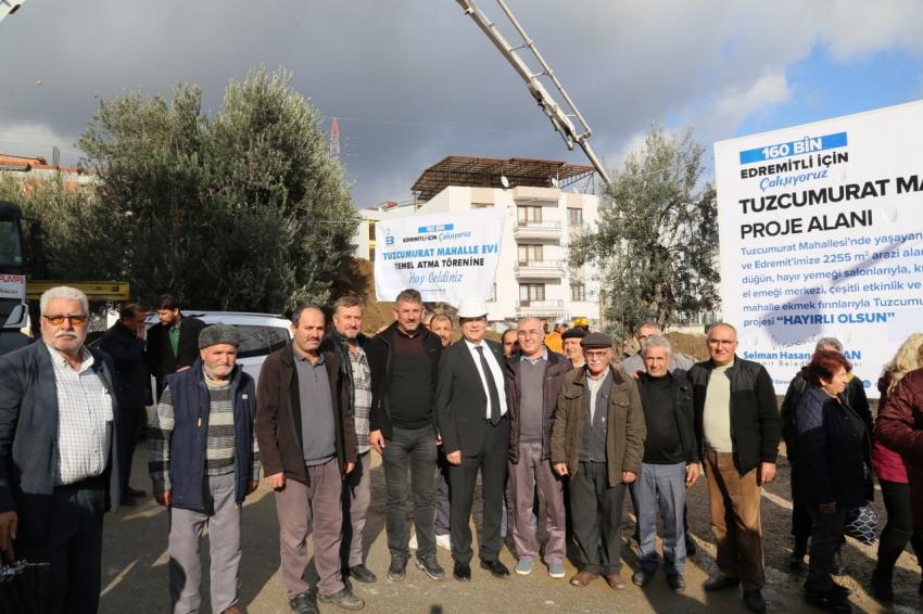 TUZCUMURAT MAHALLE EVİ TEMELİ ATILDI