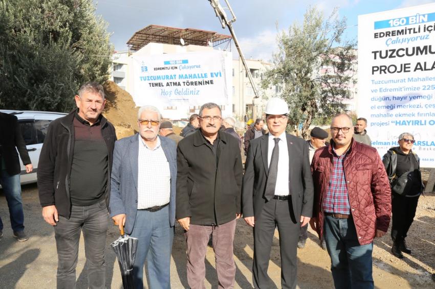 TUZCUMURAT MAHALLE EVİ TEMELİ ATILDI