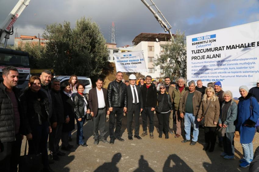 TUZCUMURAT MAHALLE EVİ TEMELİ ATILDI