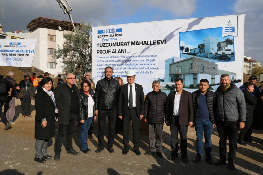 TUZCUMURAT MAHALLE EVİ TEMELİ ATILDI