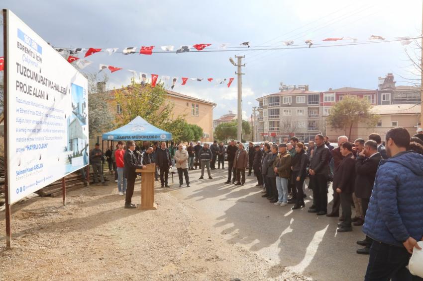 TUZCUMURAT MAHALLE EVİ TEMELİ ATILDI