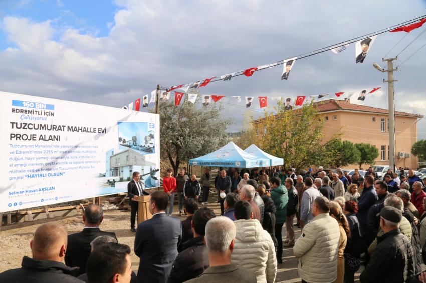 TUZCUMURAT MAHALLE EVİ TEMELİ ATILDI