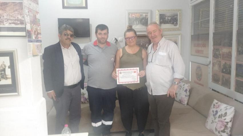 MAKEDONCA KURSUNA KATILANLARA BELGELERİ VERİLDİ