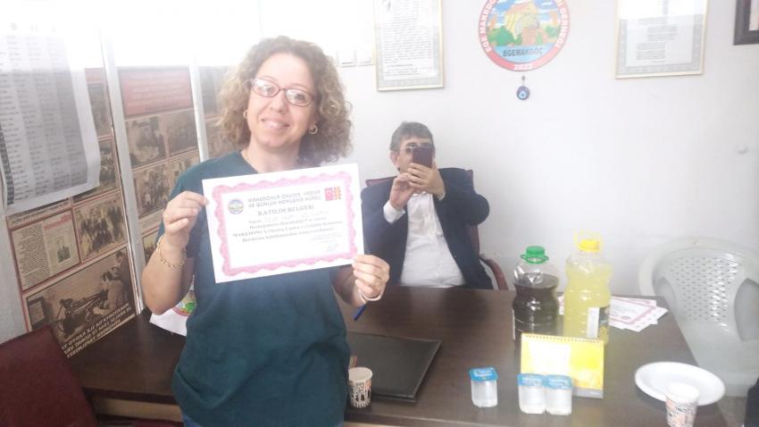 MAKEDONCA KURSUNA KATILANLARA BELGELERİ VERİLDİ