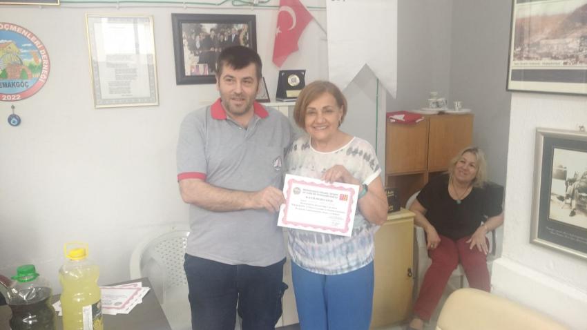 MAKEDONCA KURSUNA KATILANLARA BELGELERİ VERİLDİ