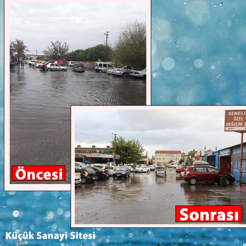 BURHANİYE BELEDİYESİ YAĞMUR EKİBİ İŞ BAŞINDA