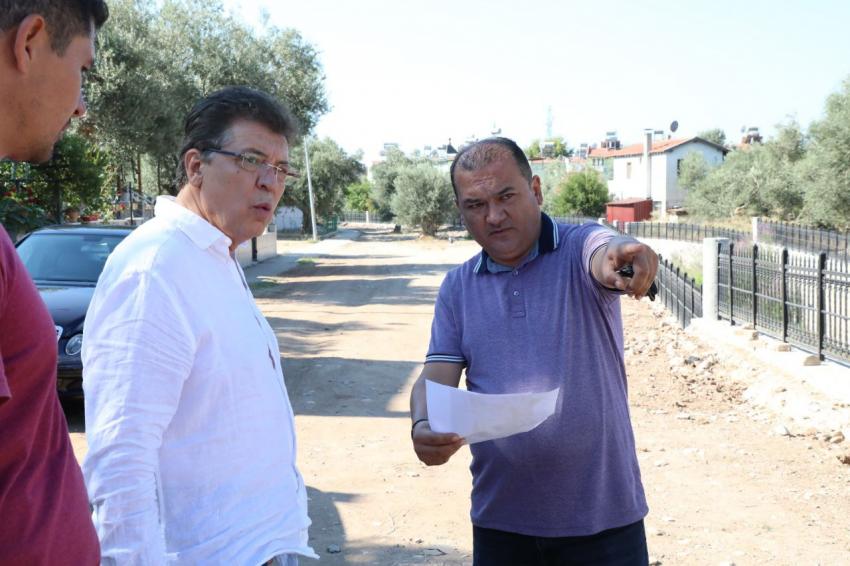 Başkan Arslan, Altınkum’da çalışmaları denetledi