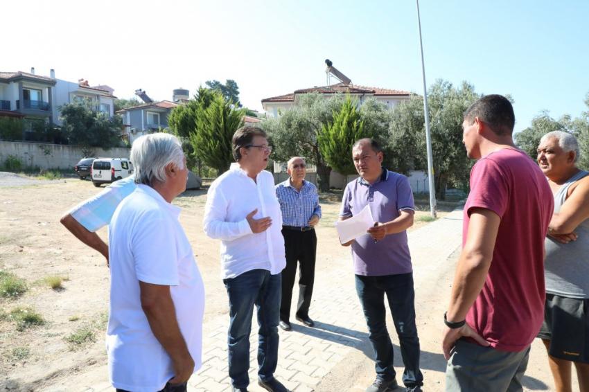 Başkan Arslan, Altınkum’da çalışmaları denetledi