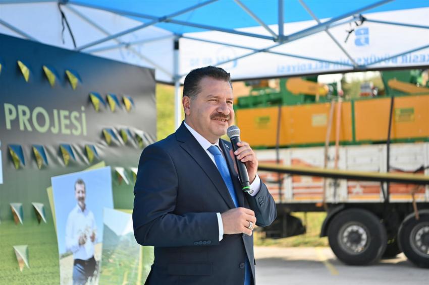 BÜYÜKŞEHİR’DEN ÜRETİCİYE 10 MİLYON  DEĞERİNDE SELEKTÖR MAKİNESİ