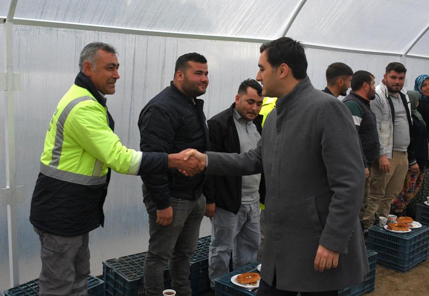 MUHAMMED VURMAZ, EMEKÇİLERLE BİR ARAYA GELDİ