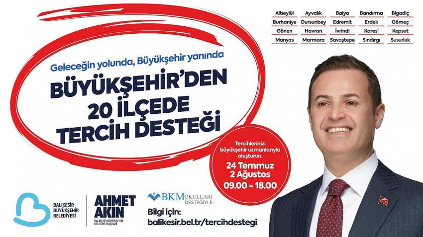 Büyükşehir, 20 ilçede tercih noktaları açıyor