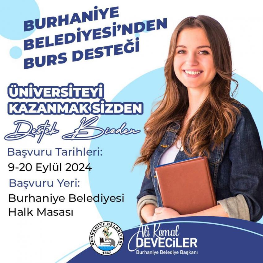 BURHANİYE BELEDİYESİ’NDEN ÜNİVERSİTELİLERE BURS DESTEĞİ