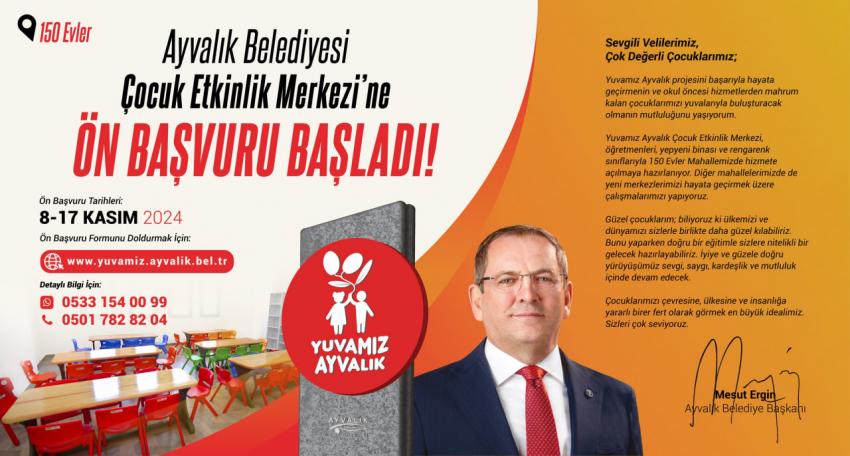 YUVAMIZ AYVALIK AÇILIYOR...