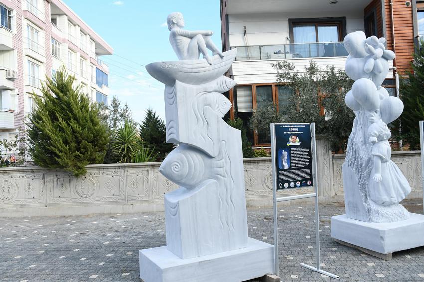 Uluslararası Kuzey Ege Gömeç Heykel Sempozyumu sona erdi