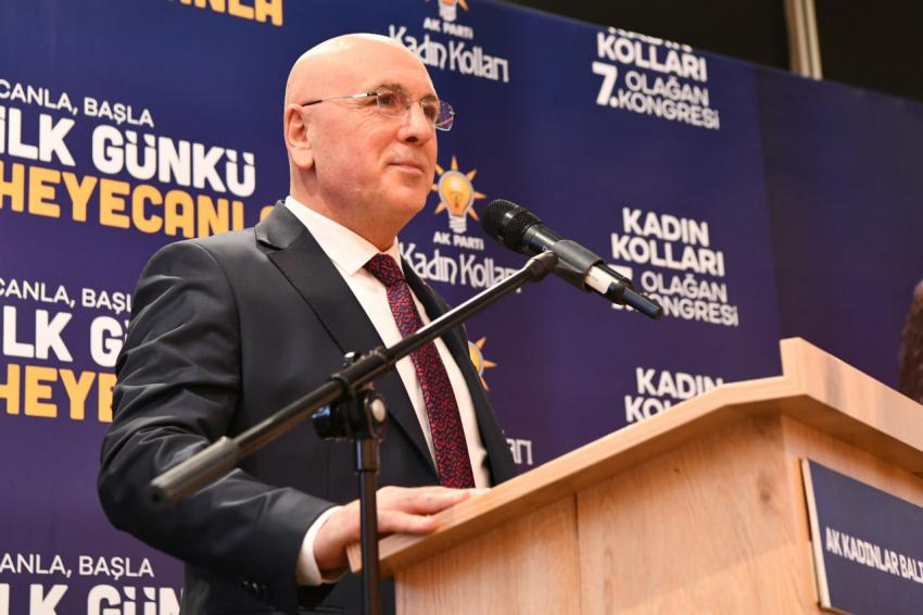 AK Parti Balıkesir İl Kadın Kolları 7. Olağan Kongresi büyük partililerin yoğun katılımıyla coşkuyla gerçekleştirildi.