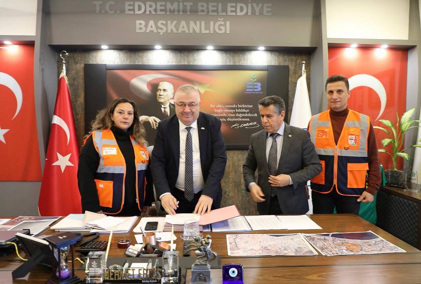 Edremit Belediyesi ve İDA-SAR arasında afet iş birliği protokolü imzalandı