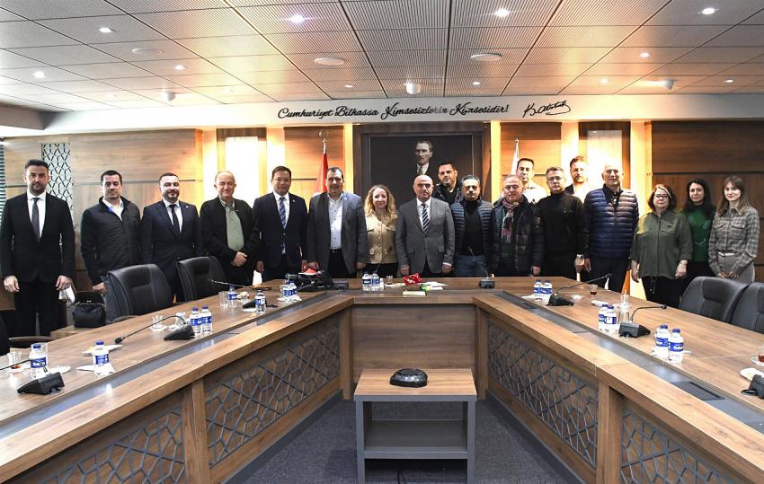 Büyükşehir, TBB Tarım ve Gıda Güvenliği Komisyon üyelerini ağırladı