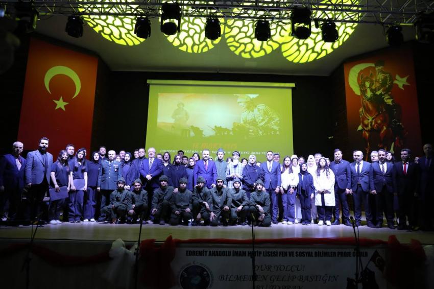 Edremit’te Çanakkale Zaferi’nin 110. yıl dönümü kutlandı