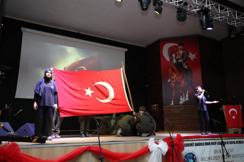 Edremit’te Çanakkale Zaferi’nin 110. yıl dönümü kutlandı