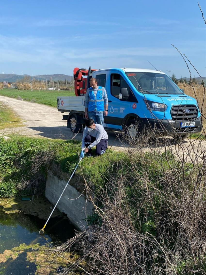 Balıkesir’de sivrisinekle ve haşereyle mücadele sürüyor