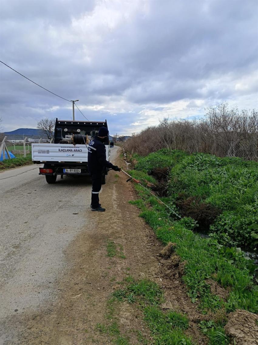 Balıkesir’de sivrisinekle ve haşereyle mücadele sürüyor