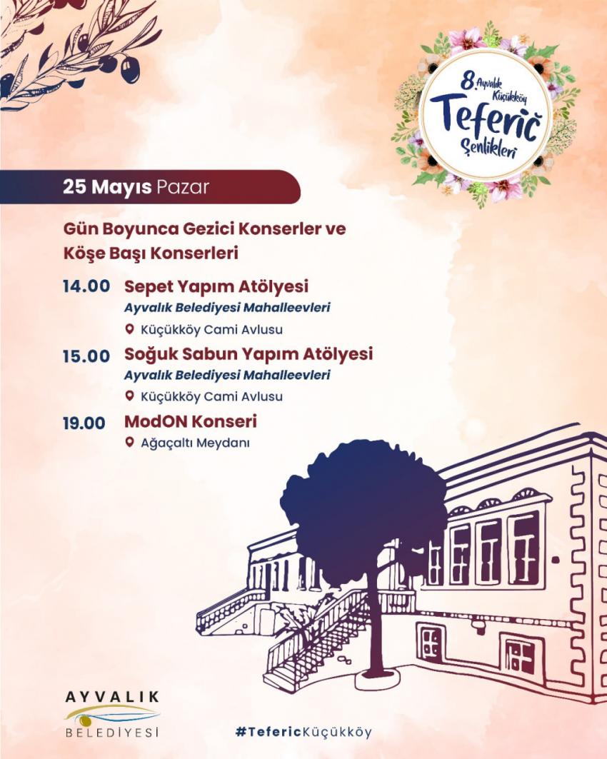 8’inci Ayvalık Küçükköy Teferic Şenlikleri Programı Belli Oldu