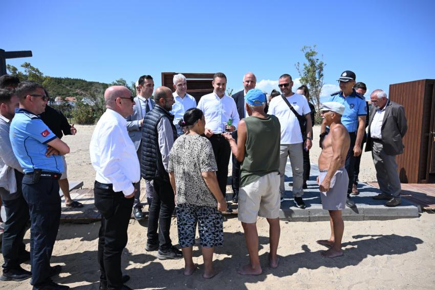 Başkan Akın, halkın plajlarına sahip çıkıyor