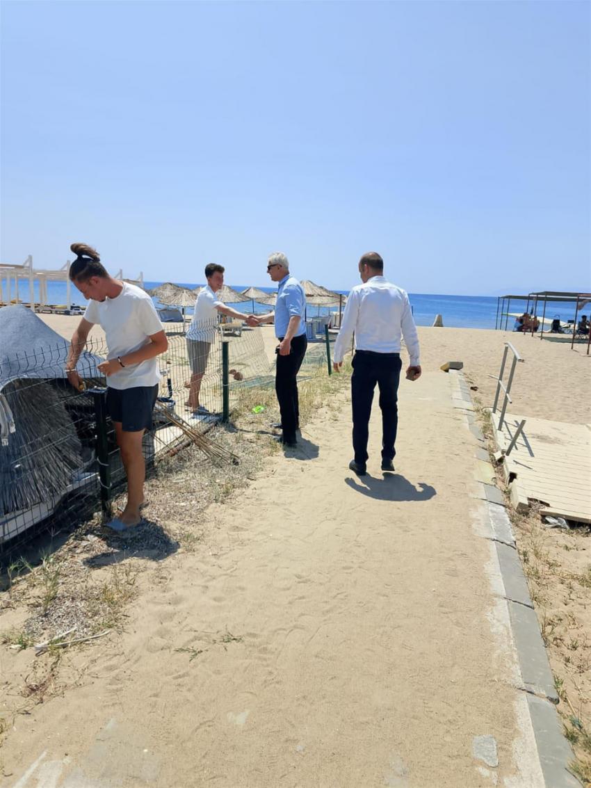 Başkan Akın, halkın plajlarına sahip çıkıyor