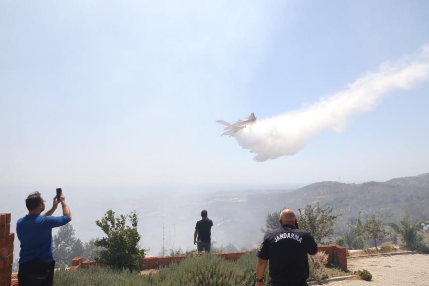  Edremit’te zeytinlikte çıkan yangın ormana sıçramadan söndürüldü