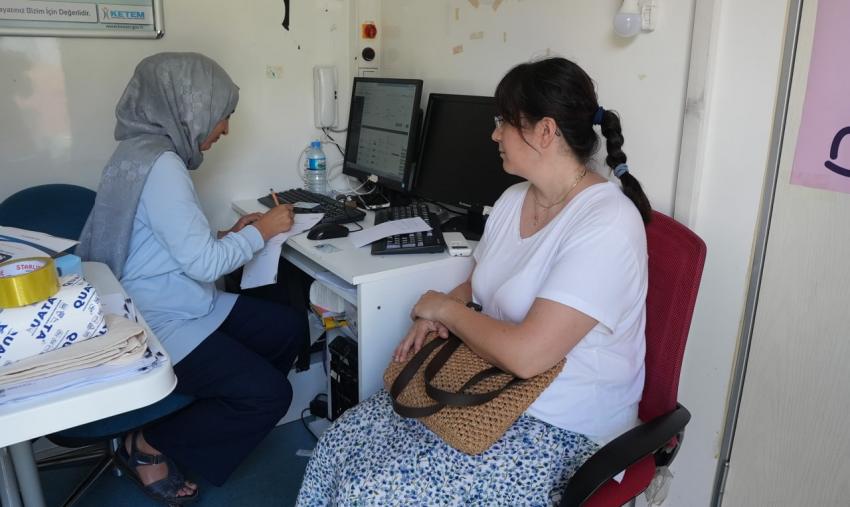 Büyükşehir’in Mobil KETEM Tırı Gönen’de