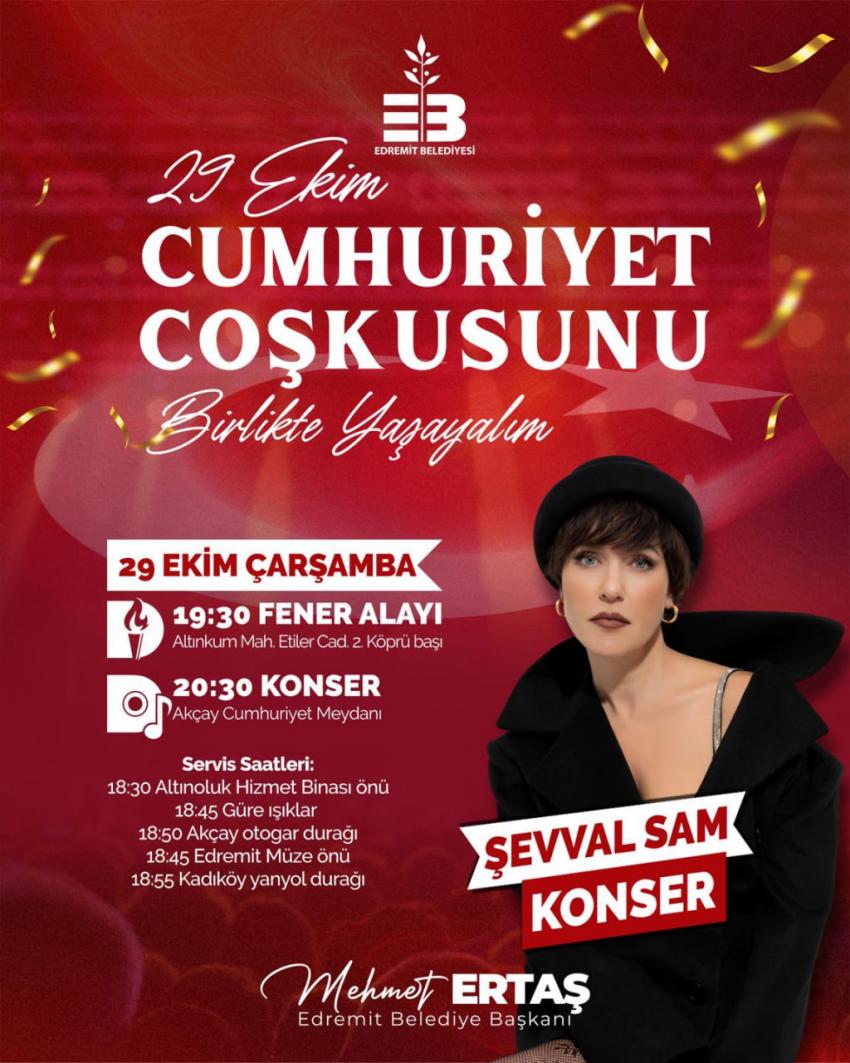 Edremit’te Cumhuriyet bayramı büyük bir coşkuyla kutlanacak