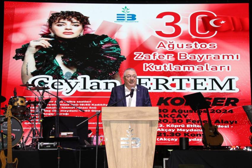 30 Ağustos Zafer Bayramı Edremit'te coşkuyla kutlandı