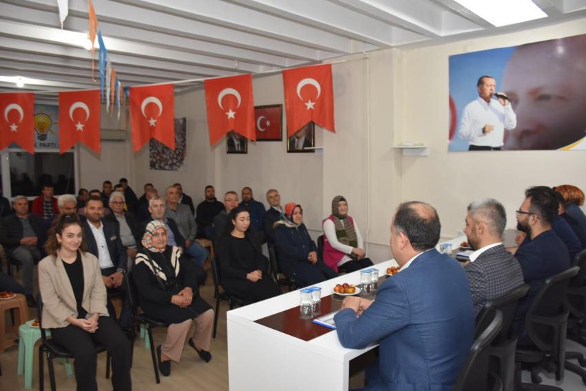 AK PARTI İL BAŞKANI DT. EKREM BAŞARAN; “ÜYELERIMIZLE YÜZ YÜZE GÖRÜŞECEĞIZ”