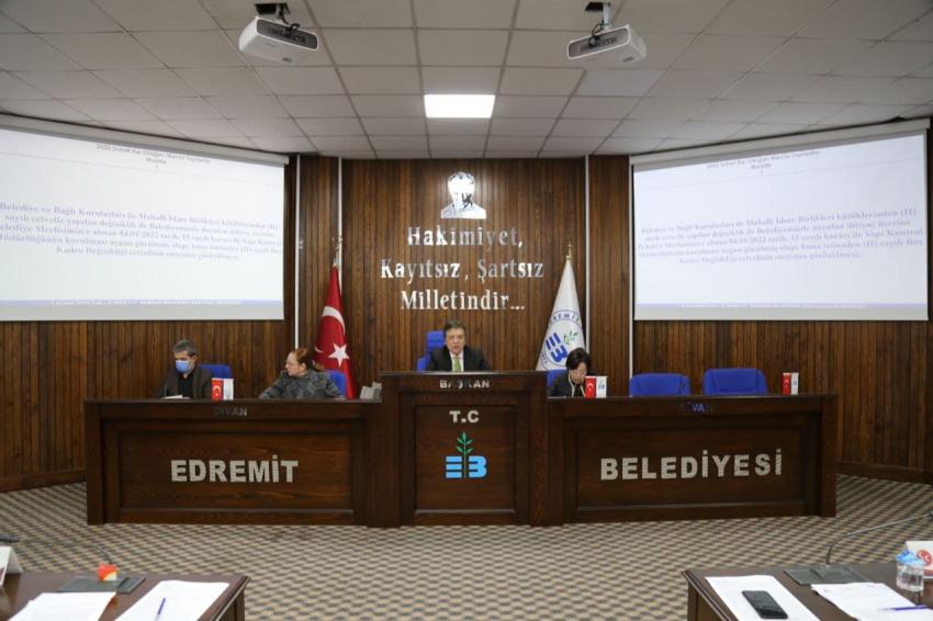EDREMİT BELEDİYE MECLİSİ TOPLANDI