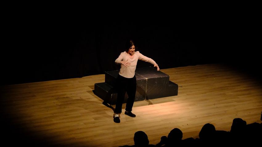 SANATÇI ALGI EKE, TİLKİLER VE KÖTÜ KALPLİ İTLER OYUNUYLA SAHNEDE ADETA DEVLEŞTİ…