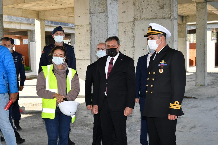 VALI HASAN ŞILDAK İL GENELINDE YÜRÜTÜLEN ÇALIŞMALARI YERINDE INCELIYOR.